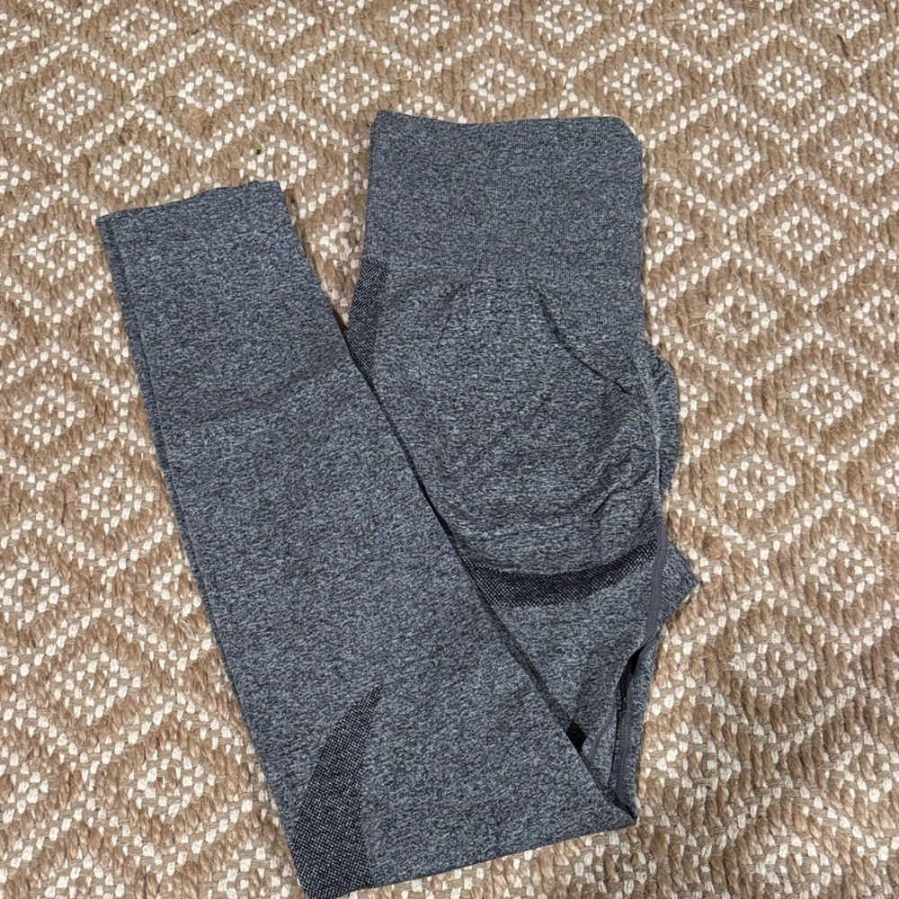 Shein Gray Scrunch Leggings